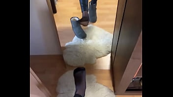 Good morning i wish you a nice week #feet #fetisch #nylonfetısh #boots girl