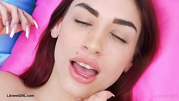 Radiant redhead muse naked close up