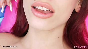 Radiant redhead muse naked close up