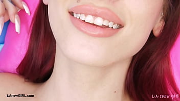 Radiant redhead muse naked close up