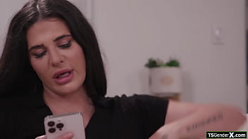 I Dont Mind Fucking My Big Cock Tgirl Babysitter Bailey Archerthe Small Tits Brunette Shemale Deepthroats Her Boss His Dick And Anal Barebacks Him thumbnail
