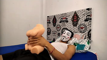 My big cock orgasms with a sex doll