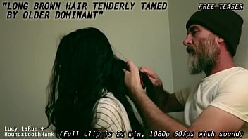 Long Brown Hair Tenderly Tamed By Older Dominant thumbnail