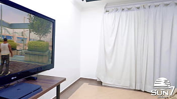 While i was playing a little gta 6 my hot girlfriend came to tease me and have sex with me but i didn't stop playing video games are a priority clarkes and luana