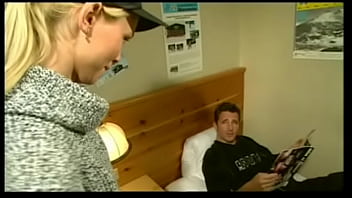 Camilla walks into some guys room and gives him a blowjob before anal