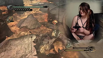 Lovense connected gaming sexy bimbo plays bayonetta episode 5