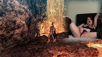 Lovense connected gaming sexy bimbo plays bayonetta episode 5