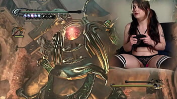 Lovense connected gaming sexy bimbo plays bayonetta episode 5