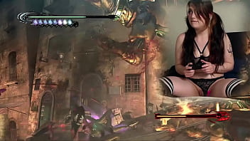 Lovense connected gaming sexy bimbo plays bayonetta episode 5