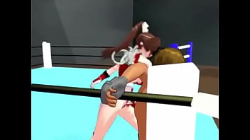 【mmd mai shiranui slapping
