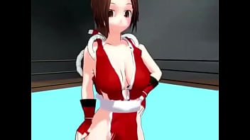 【mmd mai shiranui slapping