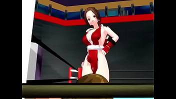 【mmd mai shiranui slapping