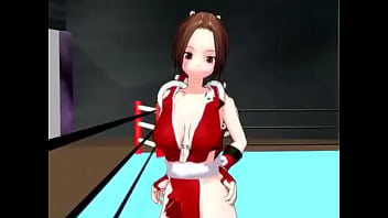 【mmd mai shiranui slapping