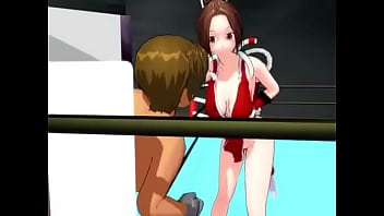 【mmd mai shiranui slapping