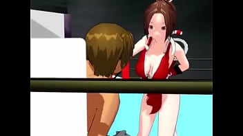 【mmd mai shiranui slapping