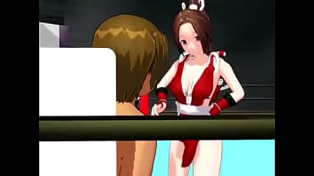 【mmd mai shiranui slapping