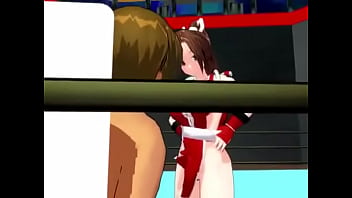 【mmd mai shiranui slapping