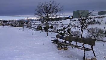 Meneandomela en la nieve