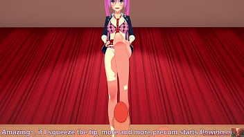 ピンク髪の小さな胸の女の子がステージであなたと一緒にパフォーマンス【コイカツ】