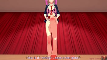 ピンク髪の小さな胸の女の子がステージであなたと一緒にパフォーマンス【コイカツ】