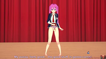 ピンク髪の小さな胸の女の子がステージであなたと一緒にパフォーマンス【コイカツ】