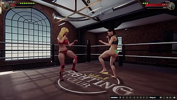 Tiffany vs stephany nf3d mma combat lesbian fighting arena ring battle