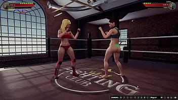 Tiffany vs stephany nf3d mma combat lesbian fighting arena ring battle