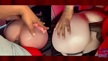 Handcuffed pawg rachel luxe begs for bbc anal creampie