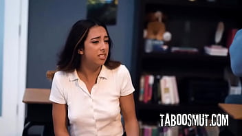 Pervy stepdad fucks his brunette stepdaughter in the classroom Pervy stepdad fucks his brunette stepdaughter in the classroom