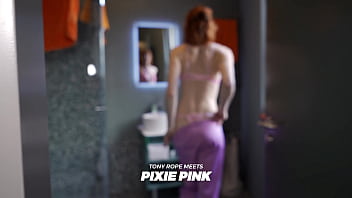 Pixie pink gets a visit pervert loves to watch her fuck huge bbc cock 1 on 1 doggystyle cuckold
