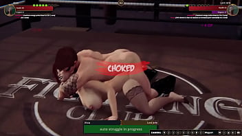 Alicia vs jerle nf3d mixed sex combat ring