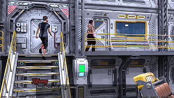 Stranded in space #18 flirting with a half robot girl