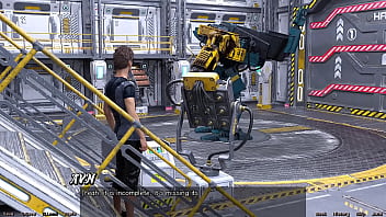 Stranded in space #18 flirting with a half robot girl