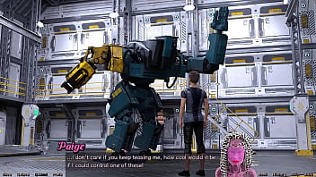Stranded in space #18 flirting with a half robot girl