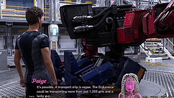 Stranded in space #18 flirting with a half robot girl Stranded in space #18 flirting with a half robot girl