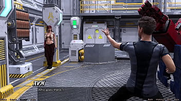 Stranded in space #18 flirting with a half robot girl