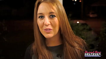 Petite busty brunette autum finger fucks her pussy and deepthroats a cock