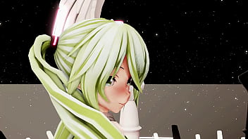 Hatsune miku hentai dance vocaloid undress mmd 3d blonde hair clip