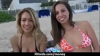 Tight teen fucks a man in front of the camera for cash 1