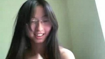 Asian cutie masturbating and dildoing herself on webcam