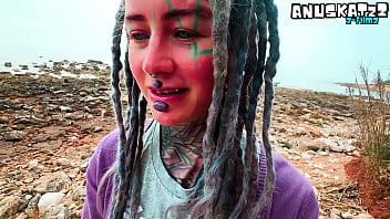 Public blowjob and big load of cum on face