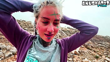 Public blowjob and big load of cum on face