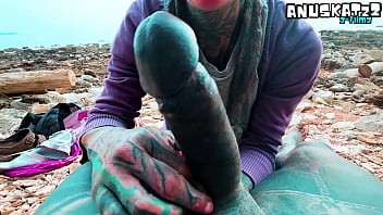 Public blowjob and big load of cum on face