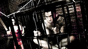 Lingerie clad amy azurra and tanya cox in bdsm themed ffm threesome