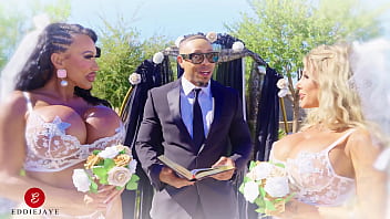 Ava and kitana's threesome wedding