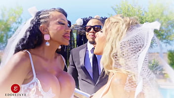 Ava and kitana's threesome wedding