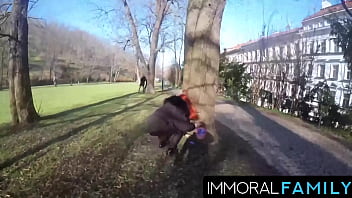 Mia trejsi begs for double dicks in egg hunt pussy pounding