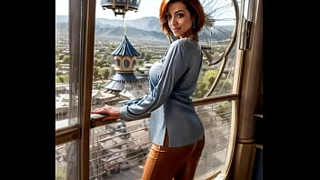 Beige leather godess fucked over disneyland ai illustrated leather porn dream