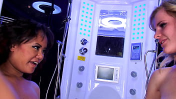 Annie cruz and catie parker get off in a futuristic tube