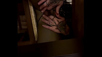 Shhh i have a surprise for you under the dinner table